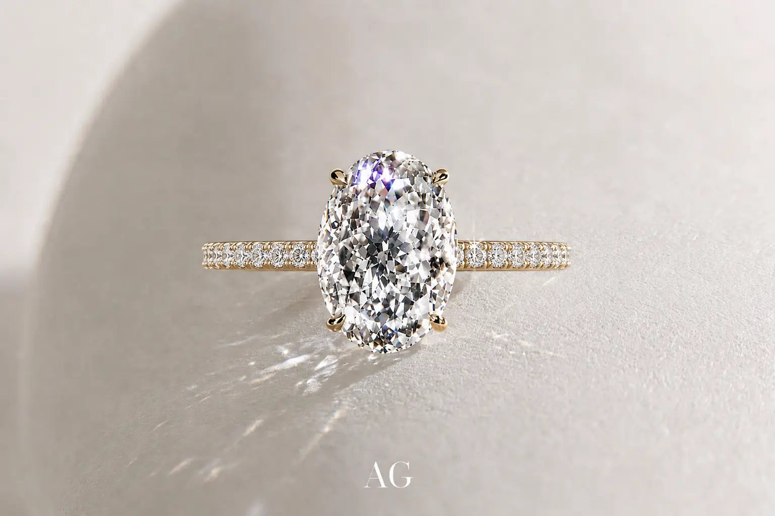 Portuguese Cut Oval Lab Grown Diamond – Rare 161-Facet Brilliant, IGI Certified AG & CO Jewellery