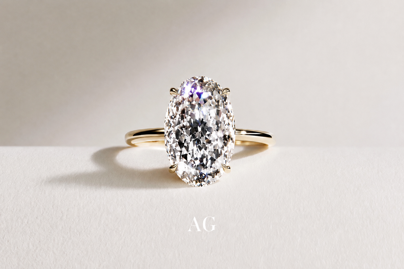 Portuguese Cut Oval Lab Grown Diamond – Rare 161-Facet Brilliant, IGI Certified AG & CO Jewellery