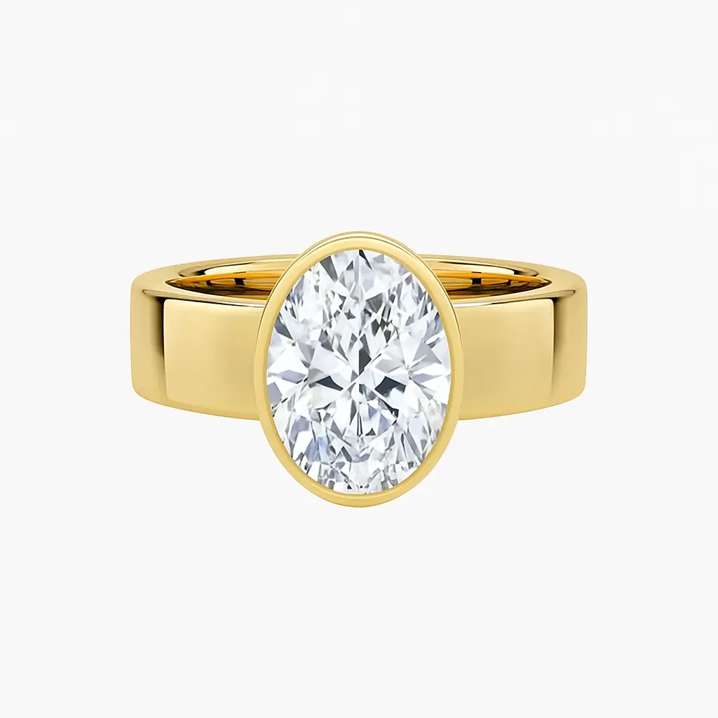 RAFAELA bold bezel ring AG & CO Jewellery
