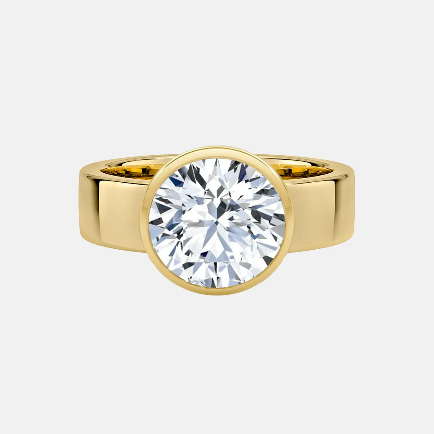 rafaela bold round bezel ring ag & co jewellery