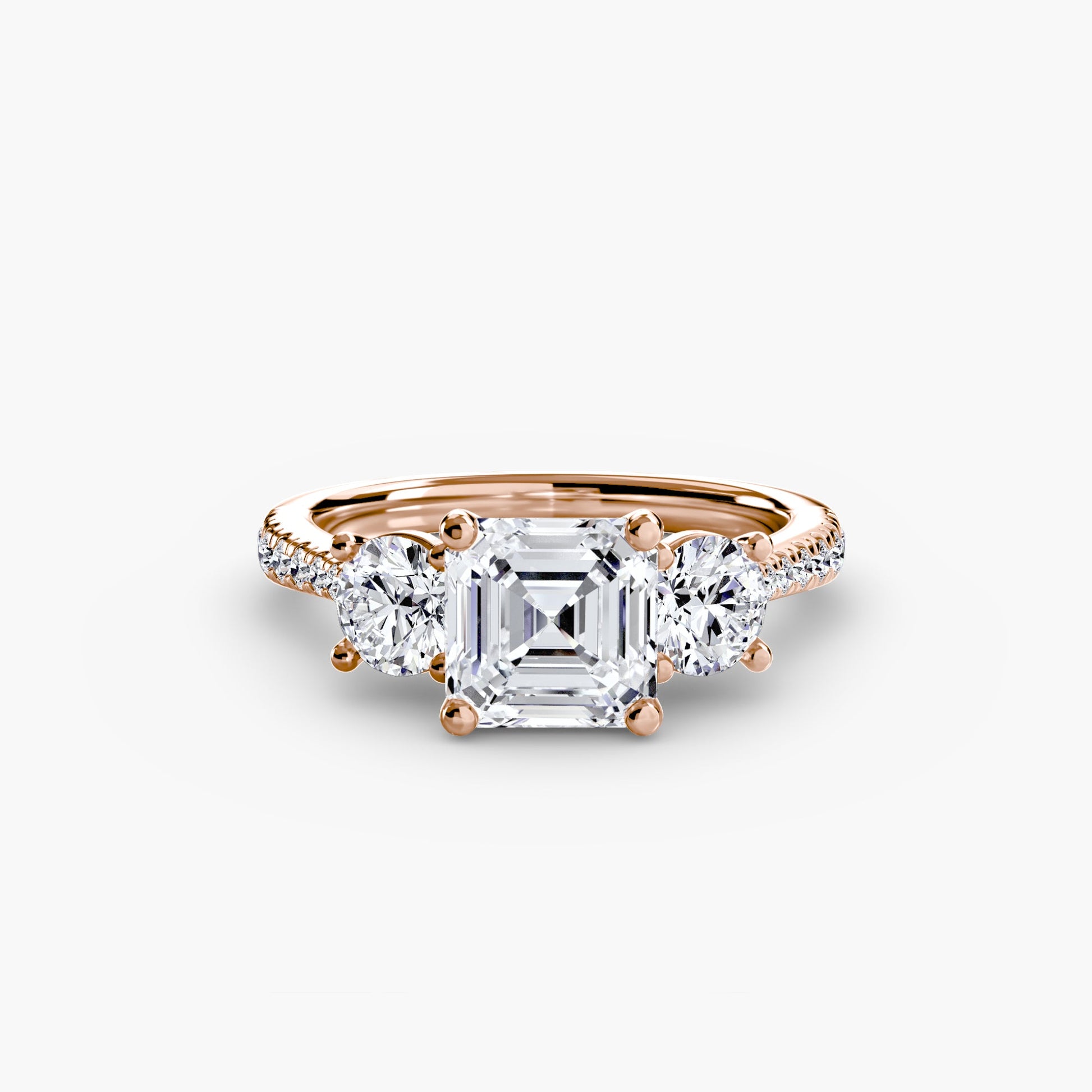 Three-Stone with Pavé Band AG & CO Jewellery