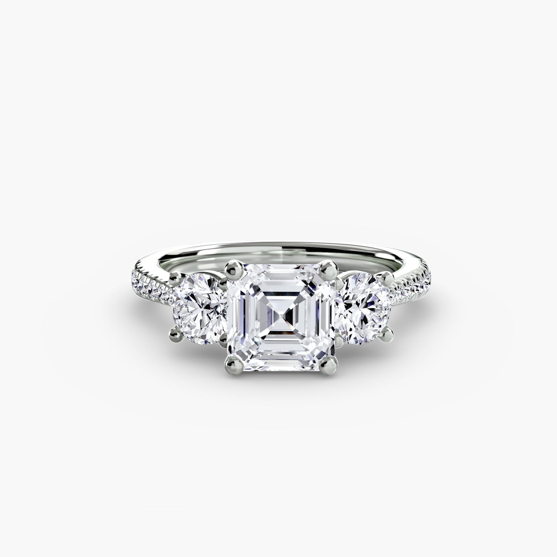 Three-Stone with Pavé Band AG & CO Jewellery