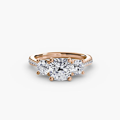Three-Stone with Pavé Band AG & CO Jewellery