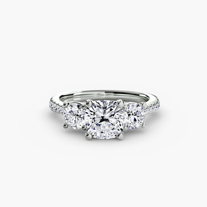 Three-Stone with Pavé Band AG & CO Jewellery
