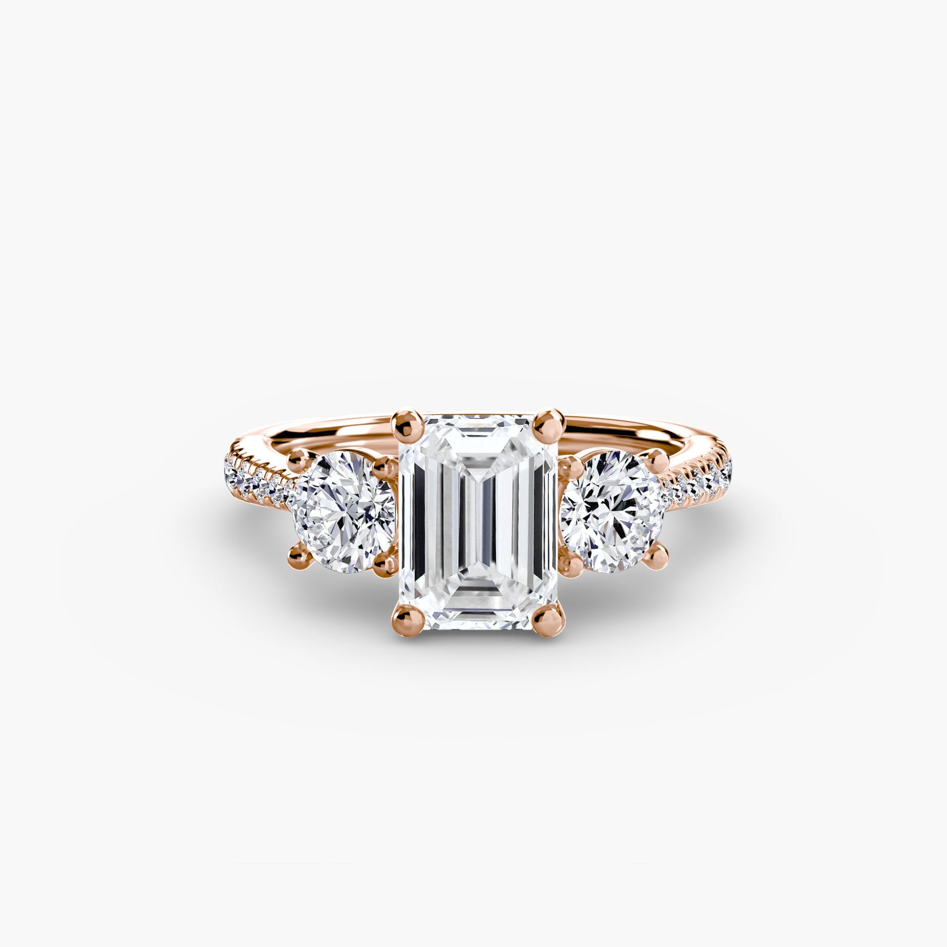 Three-Stone with Pavé Band AG & CO Jewellery