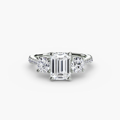 Three-Stone with Pavé Band AG & CO Jewellery