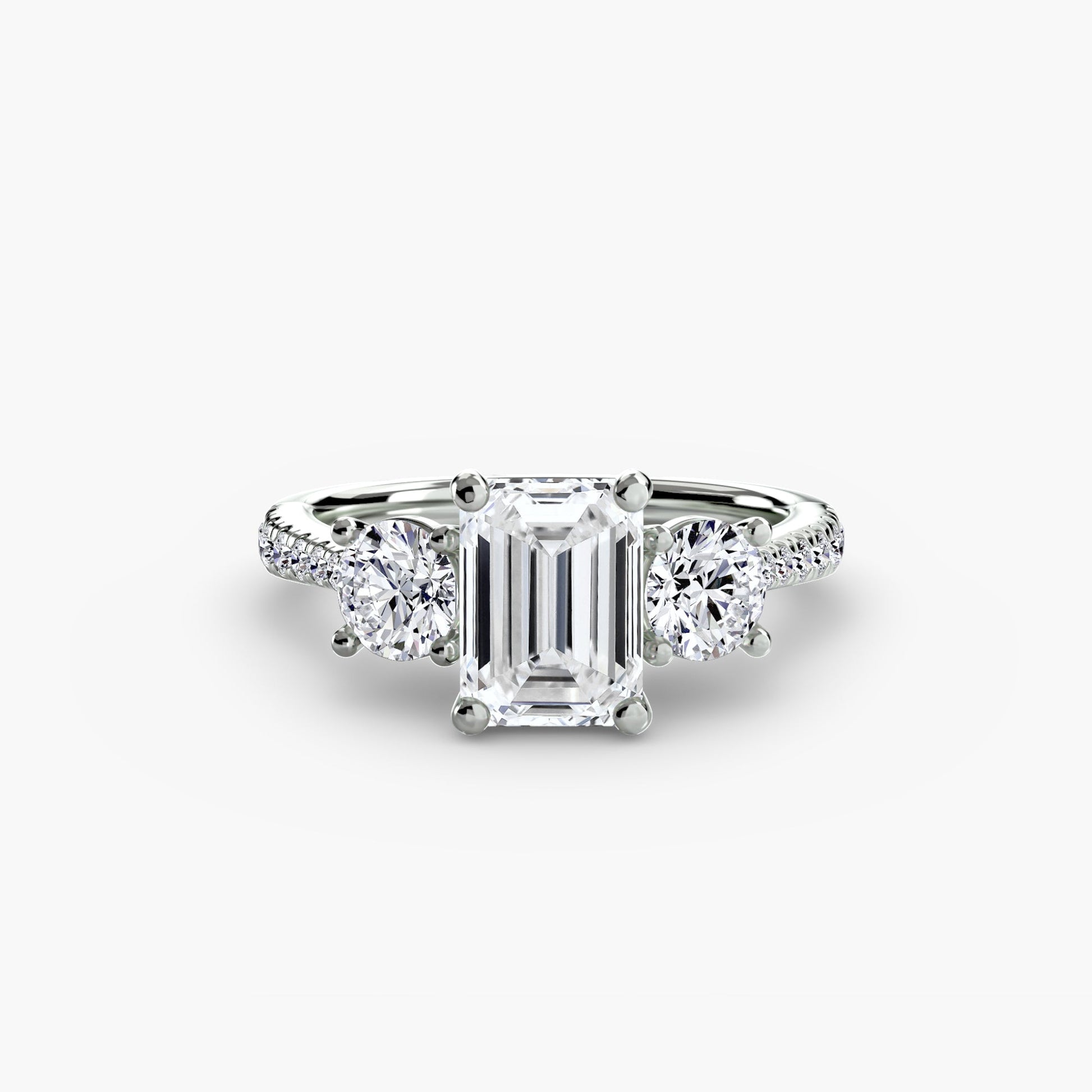 Three-Stone with Pavé Band AG & CO Jewellery