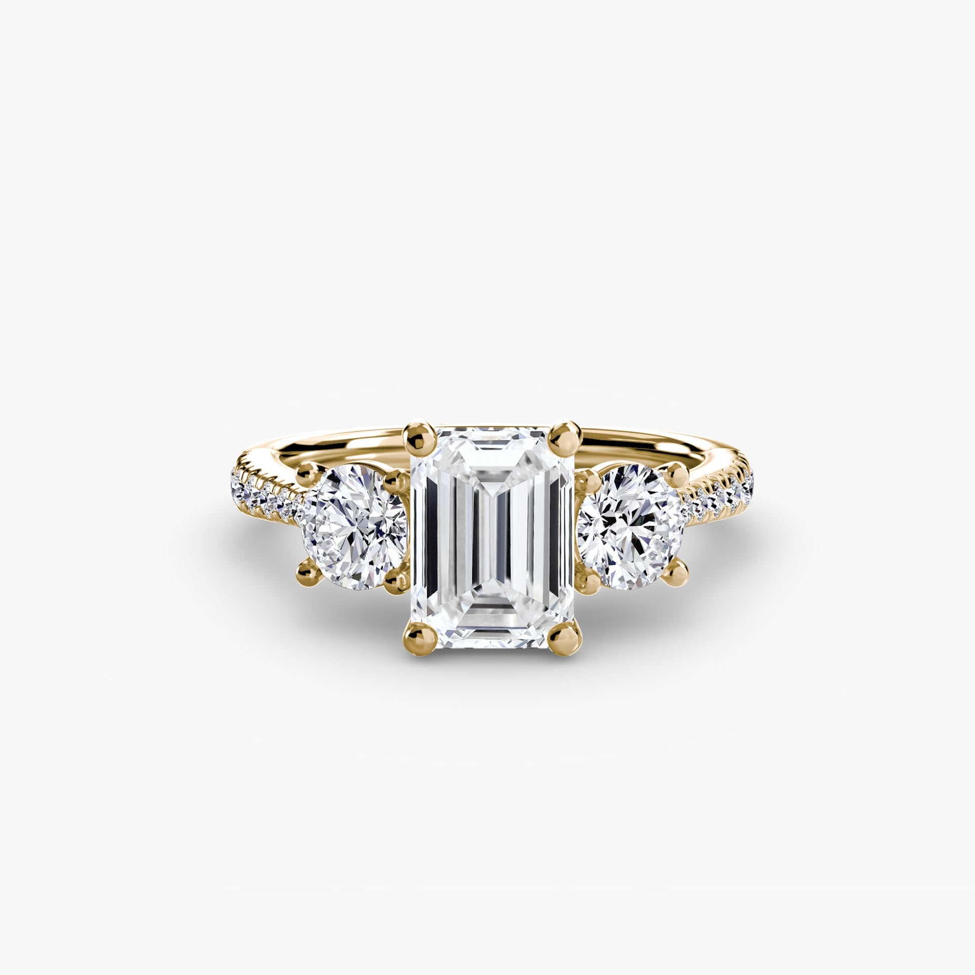 Three-Stone with Pavé Band AG & CO Jewellery