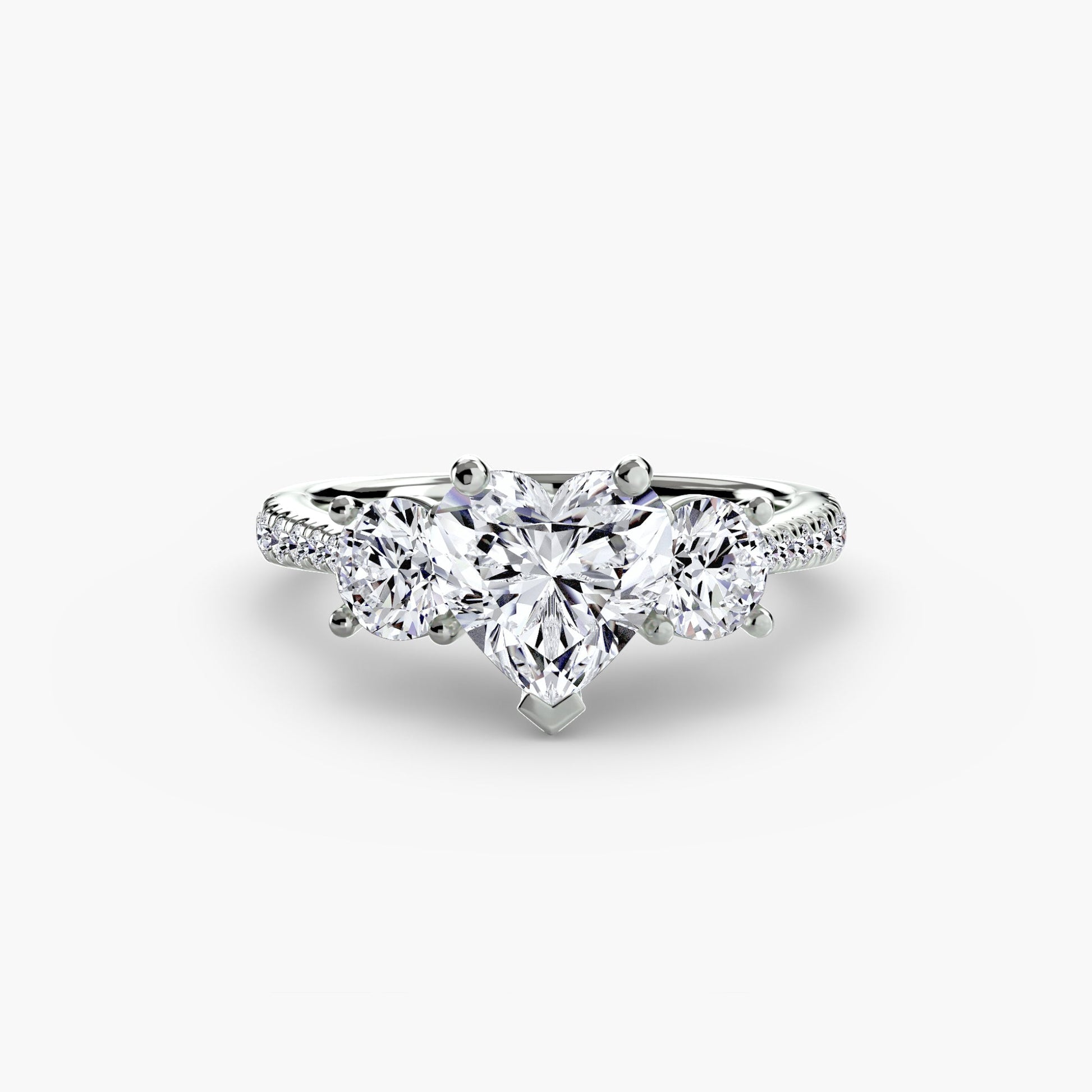 Three-Stone with Pavé Band AG & CO Jewellery