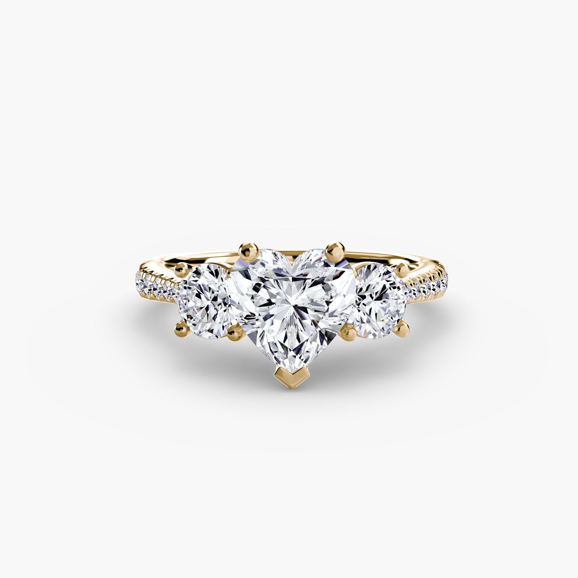 Three-Stone with Pavé Band AG & CO Jewellery