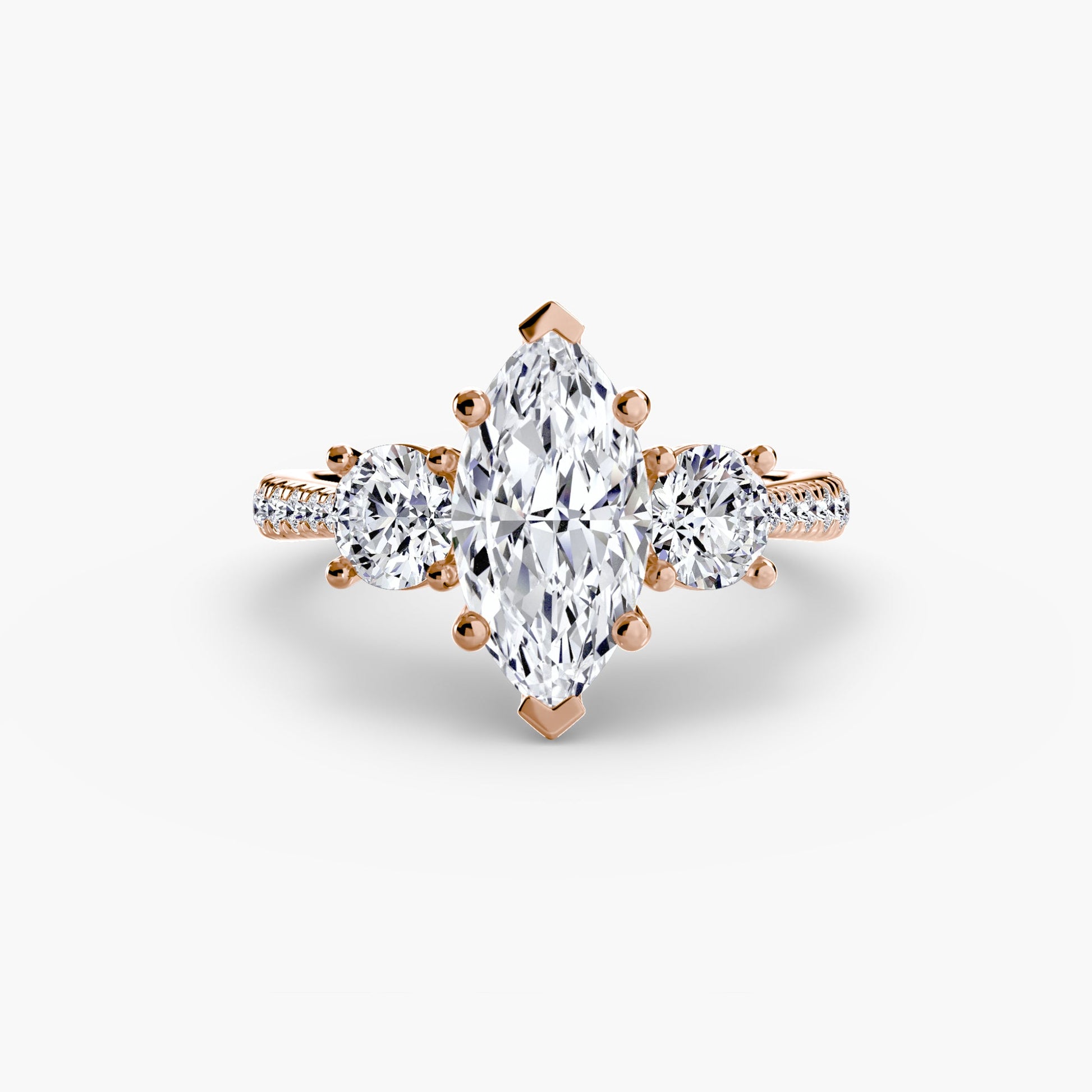 Three-Stone with Pavé Band AG & CO Jewellery