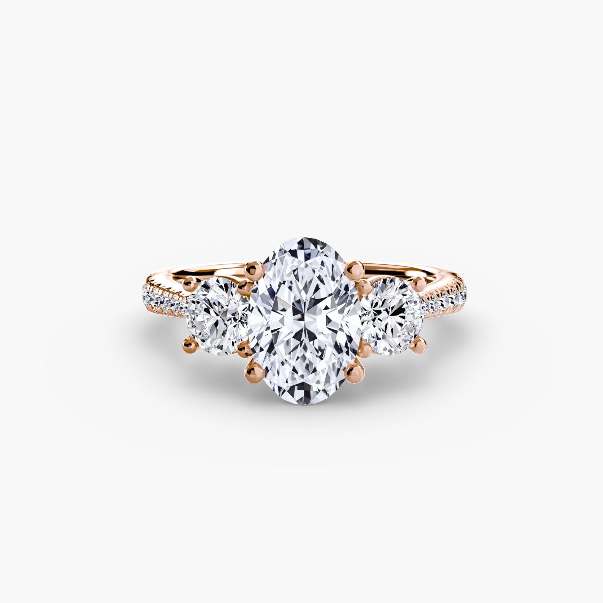 Three-Stone with Pavé Band AG & CO Jewellery