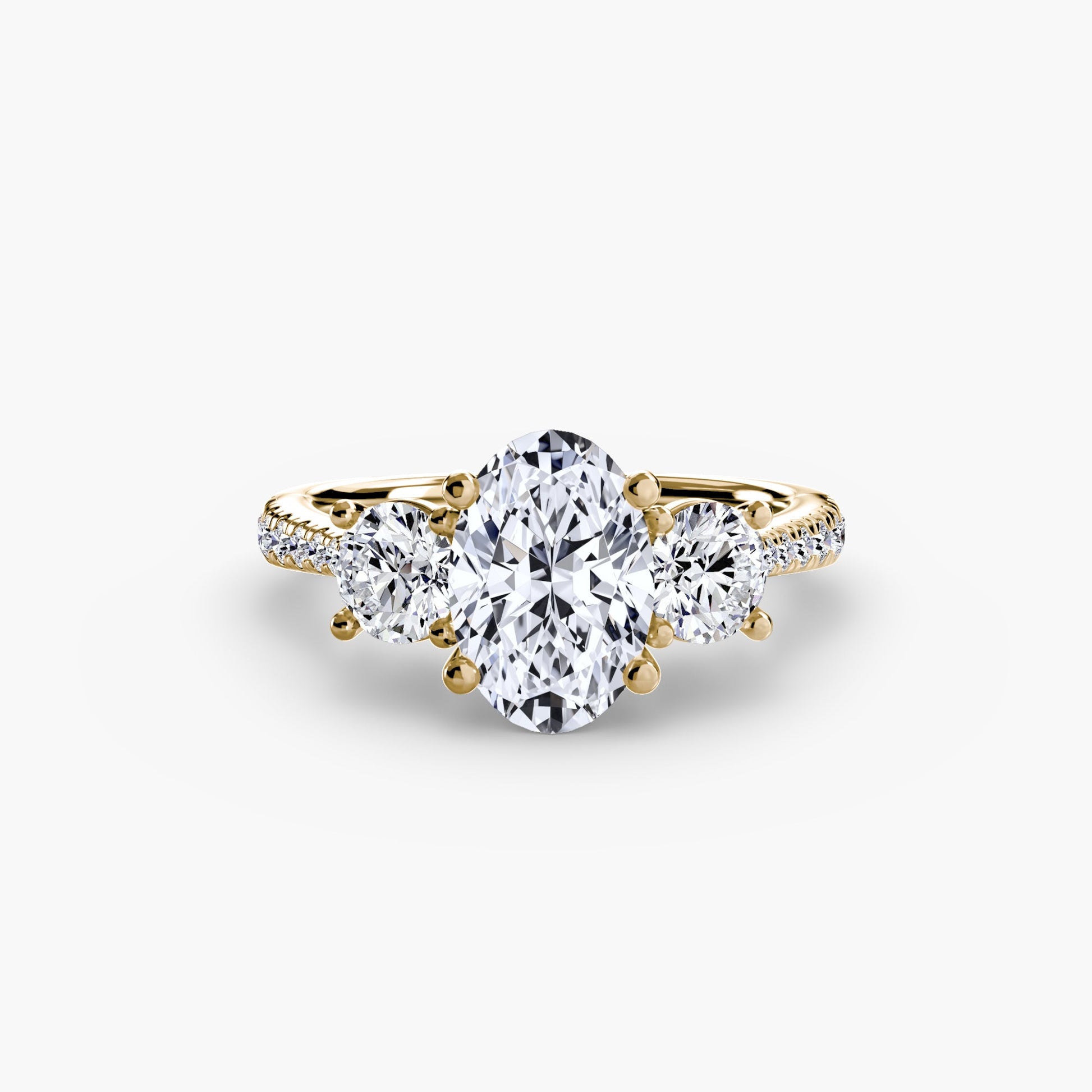 Three-Stone with Pavé Band AG & CO Jewellery