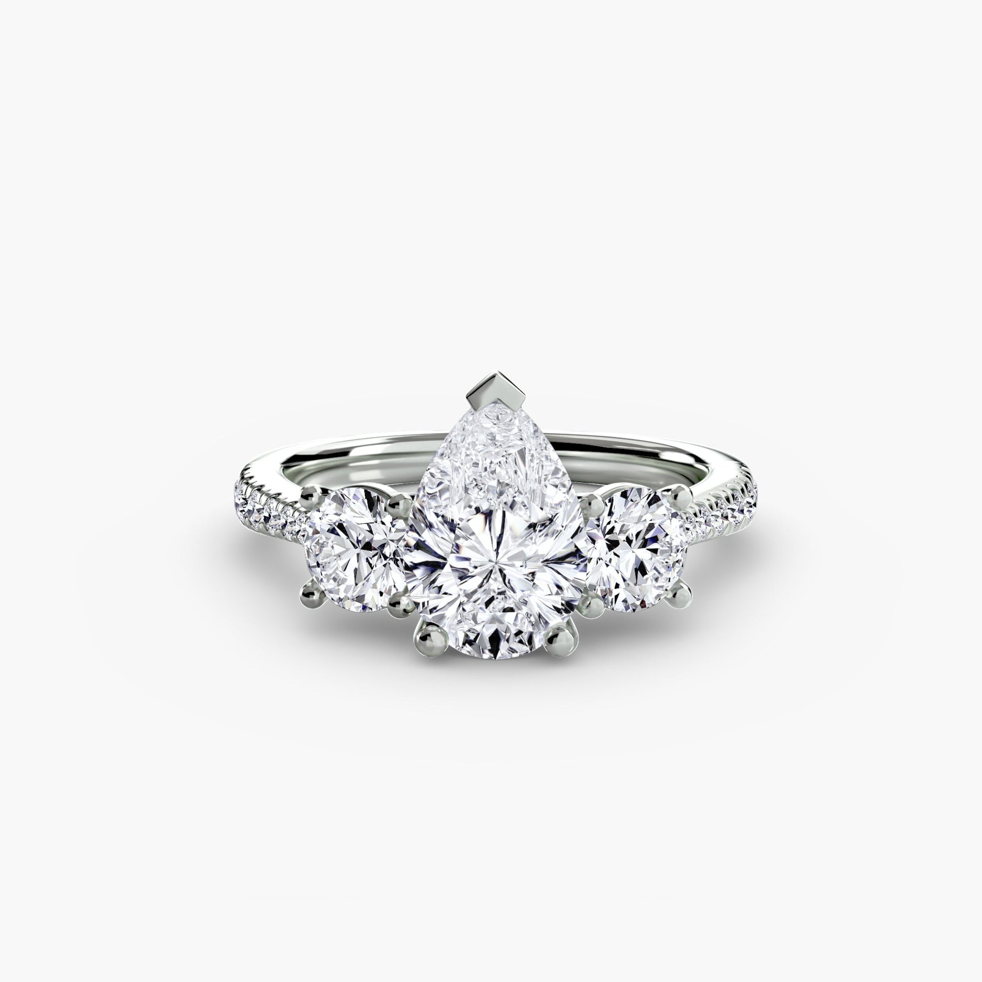 Three-Stone with Pavé Band AG & CO Jewellery
