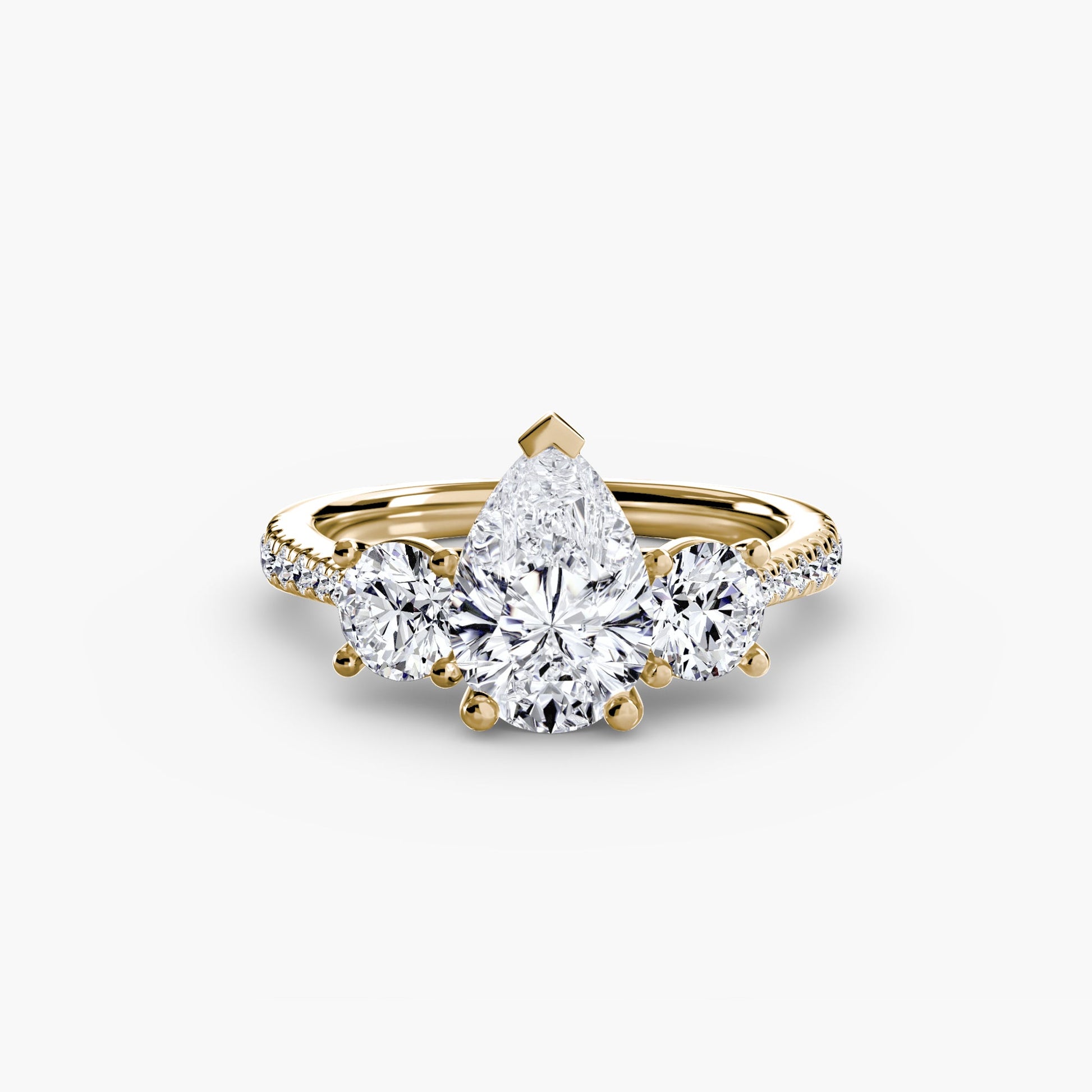 Three-Stone with Pavé Band AG & CO Jewellery