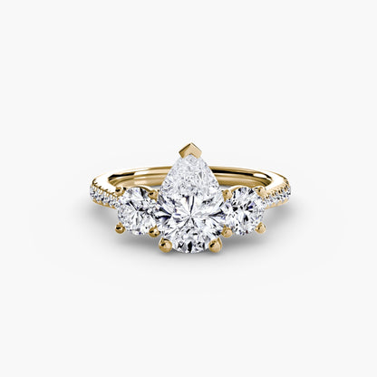 Three-Stone with Pavé Band AG & CO Jewellery