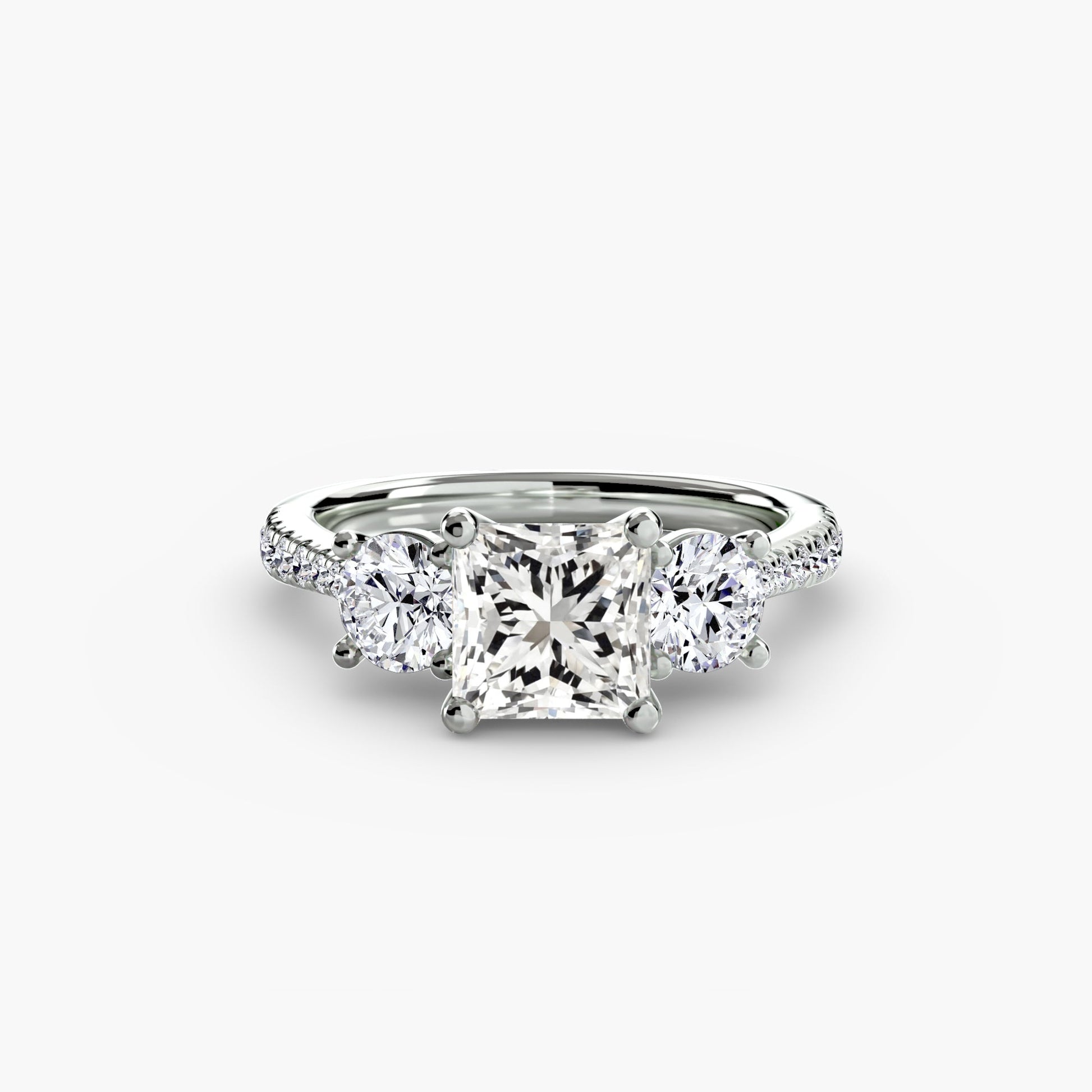 Three-Stone with Pavé Band AG & CO Jewellery