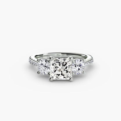 Three-Stone with Pavé Band AG & CO Jewellery