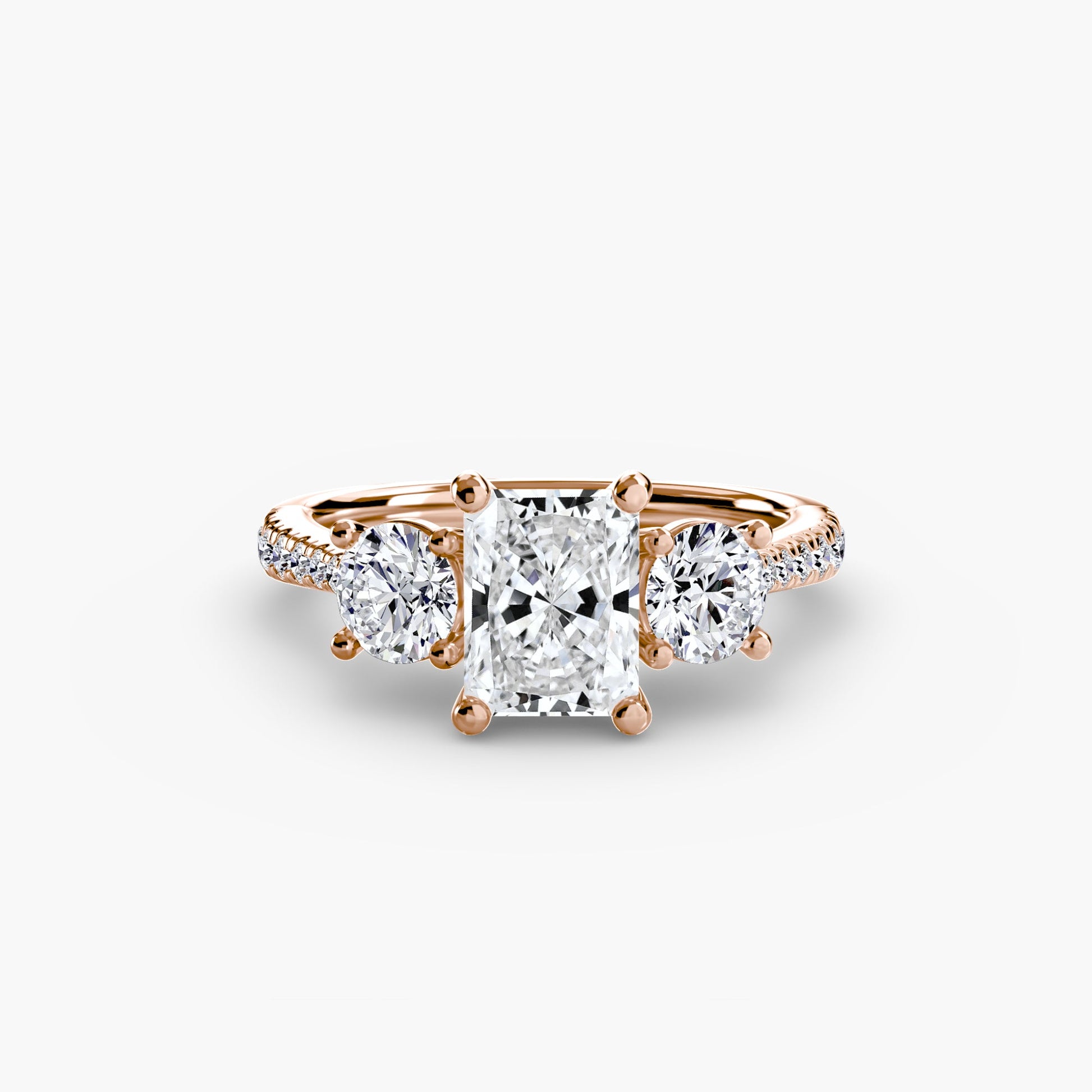Three-Stone with Pavé Band AG & CO Jewellery