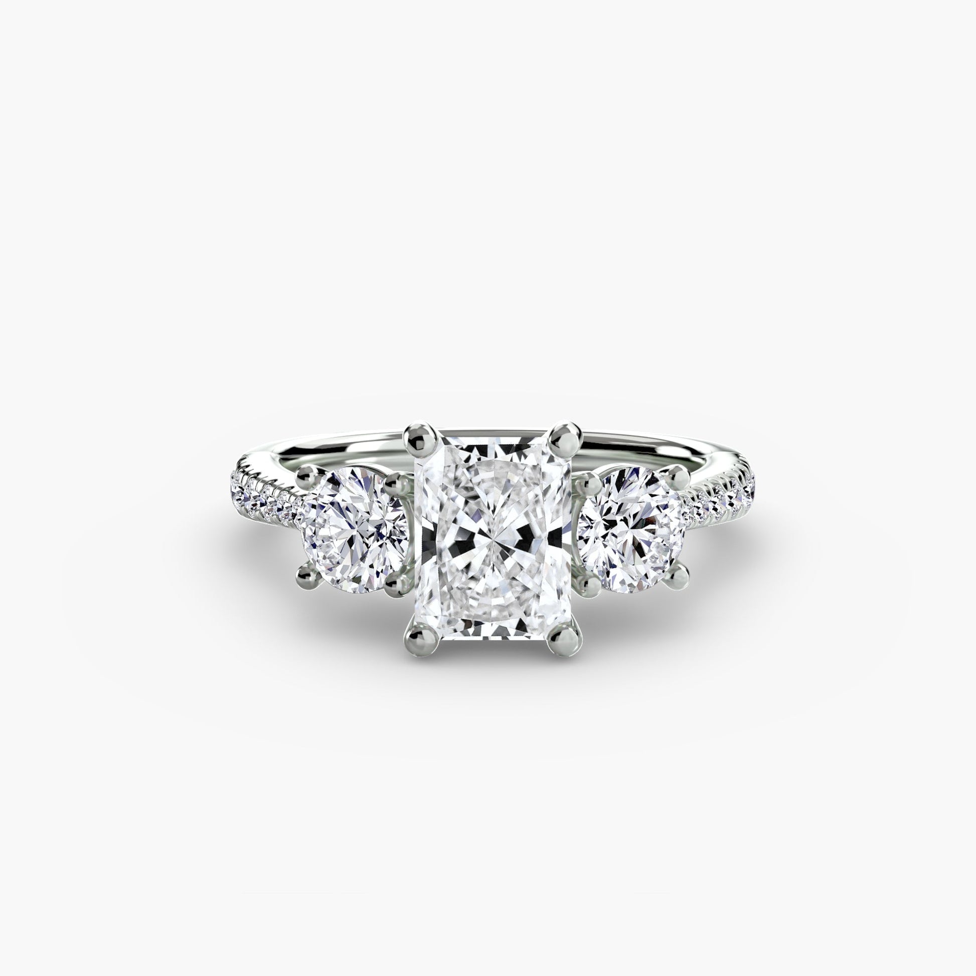 Three-Stone with Pavé Band AG & CO Jewellery