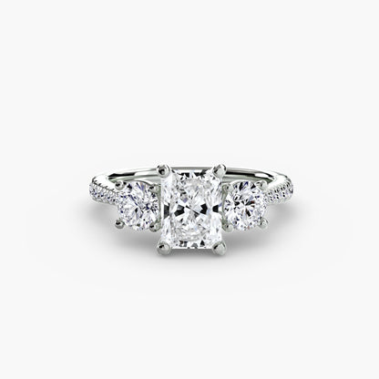 Three-Stone with Pavé Band AG & CO Jewellery