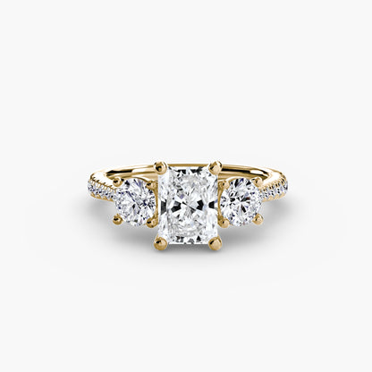 Three-Stone with Pavé Band AG & CO Jewellery