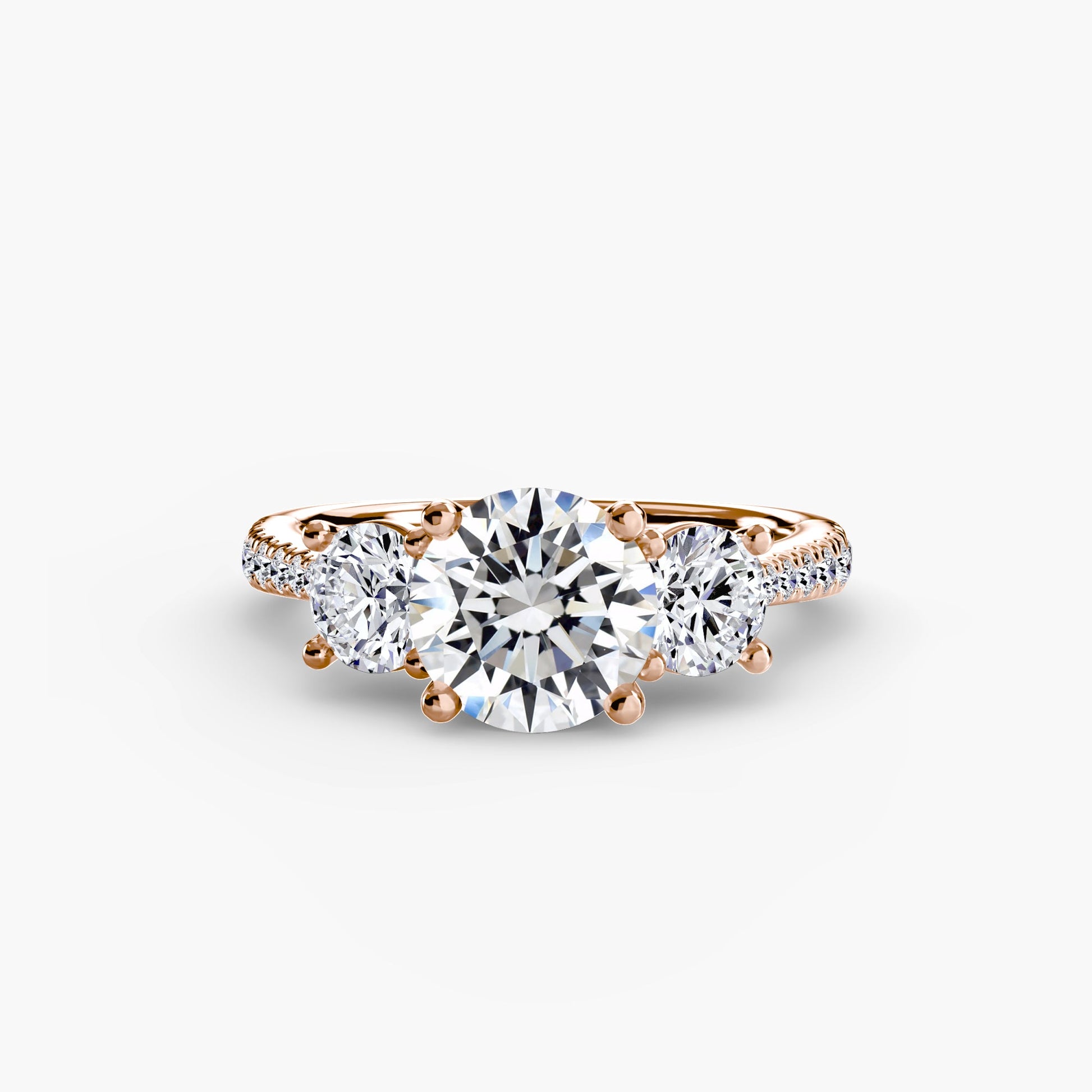Three-Stone with Pavé Band AG & CO Jewellery