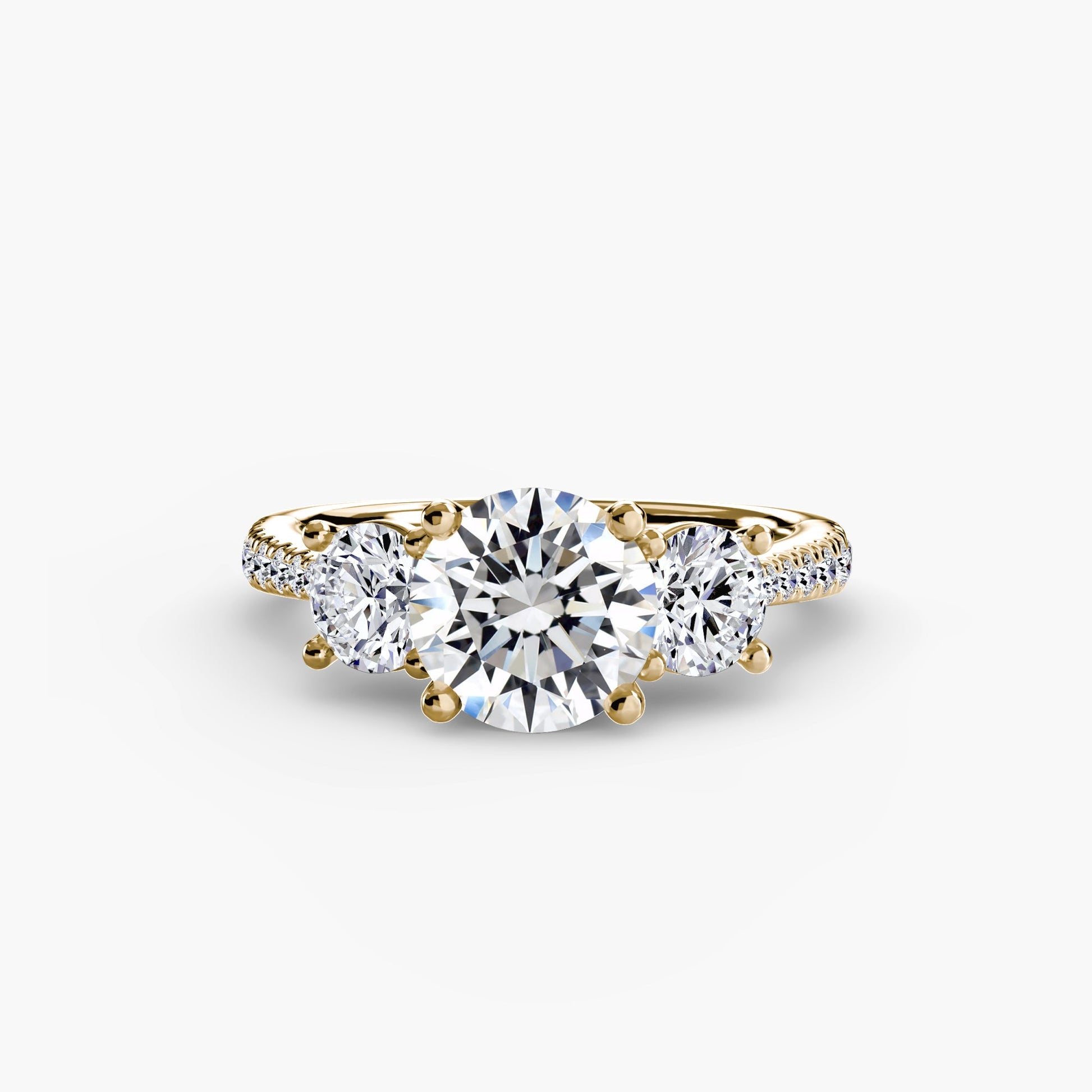 Three-Stone with Pavé Band AG & CO Jewellery