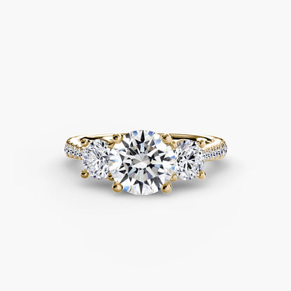 Three-Stone with Pavé Band AG & CO Jewellery