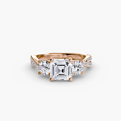 Three-Stone with Pavé Band 2 AG & CO Jewellery