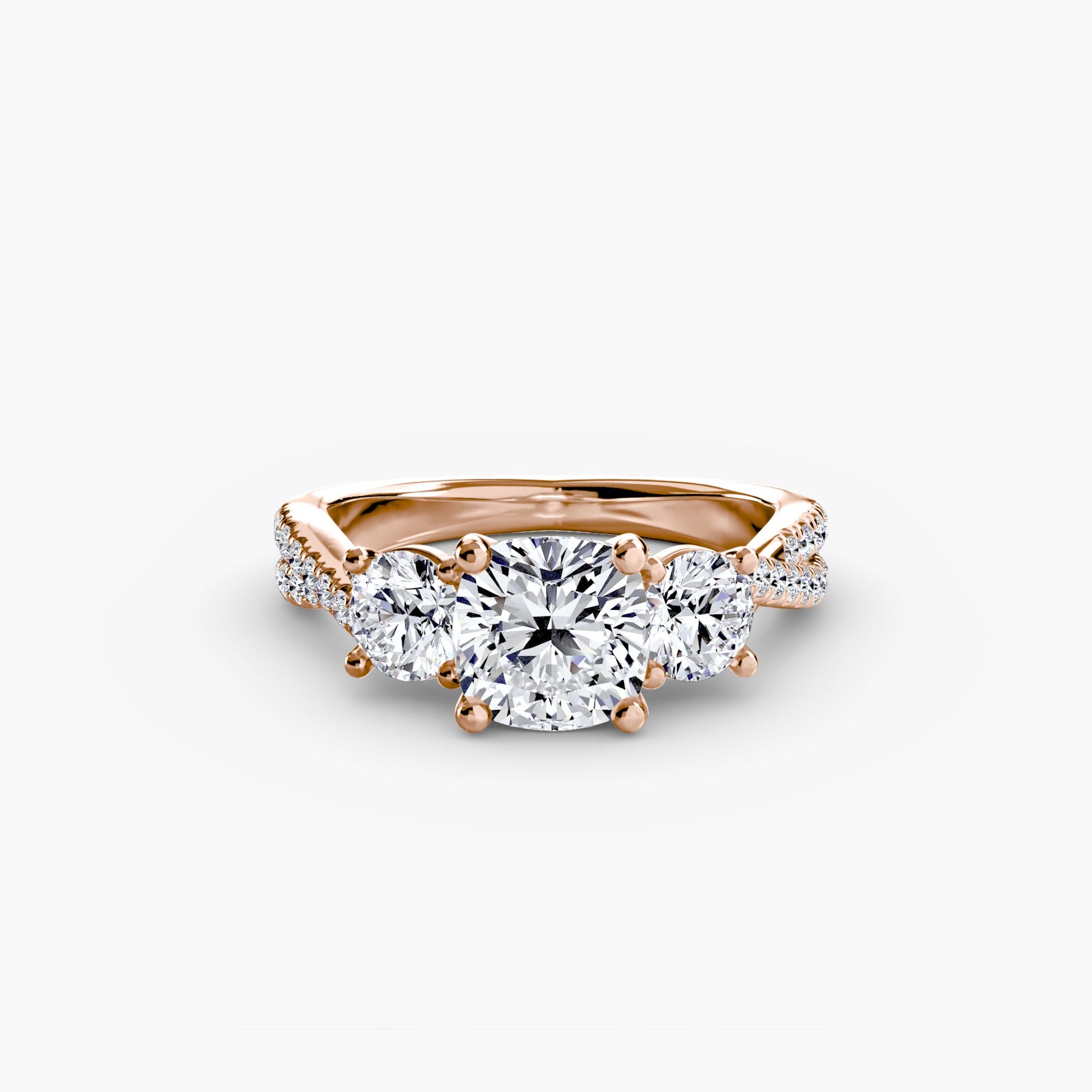 Three-Stone with Pavé Band 2 AG & CO Jewellery
