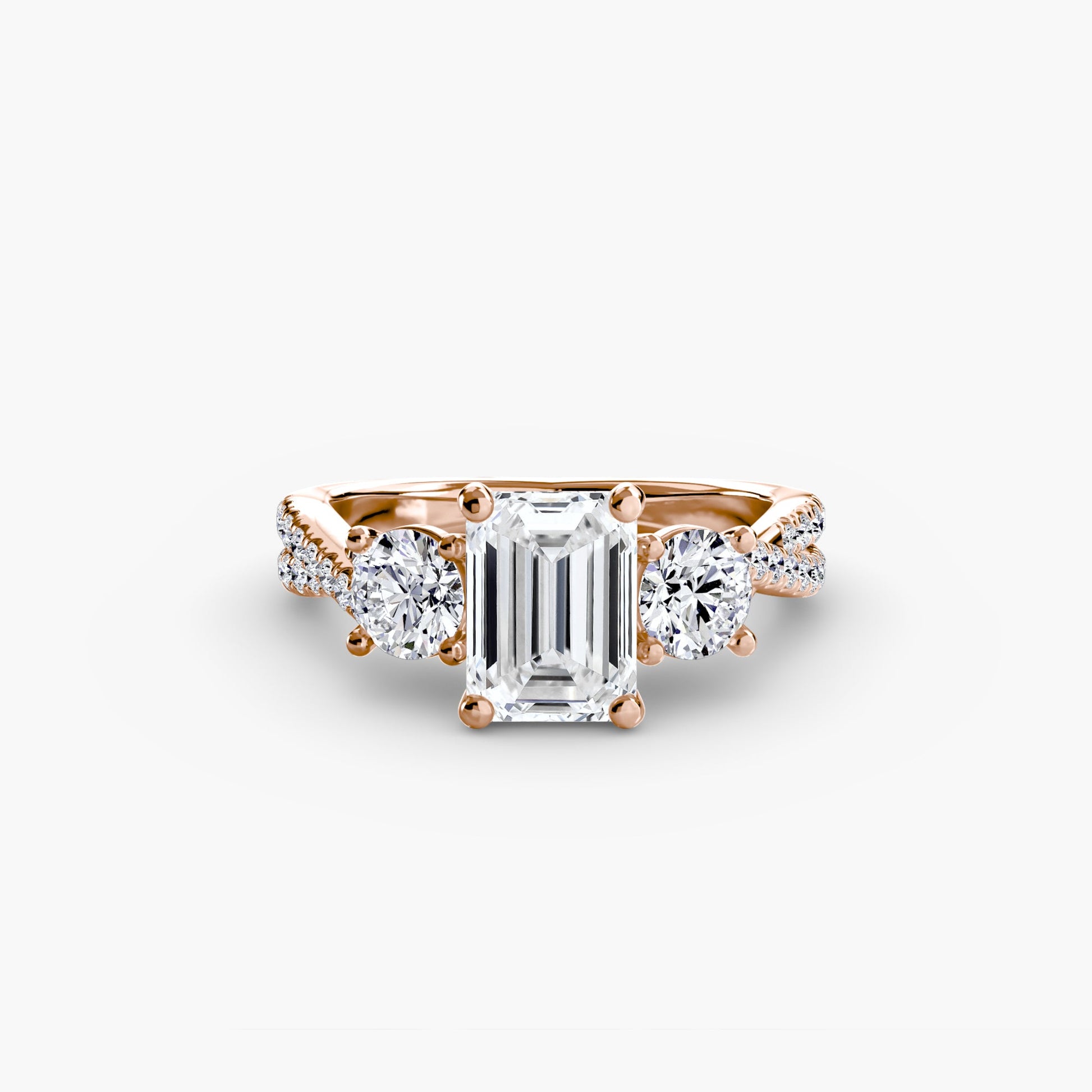 Three-Stone with Pavé Band 2 AG & CO Jewellery