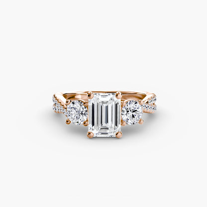 Three-Stone with Pavé Band 2 AG & CO Jewellery