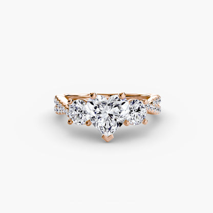 Three-Stone with Pavé Band 2 AG & CO Jewellery
