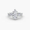 9K White Gold / Marquise