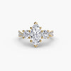 9K Yellow Gold / Marquise