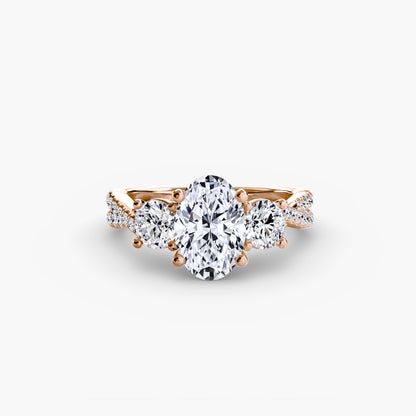 Three-Stone with Pavé Band 2 AG & CO Jewellery