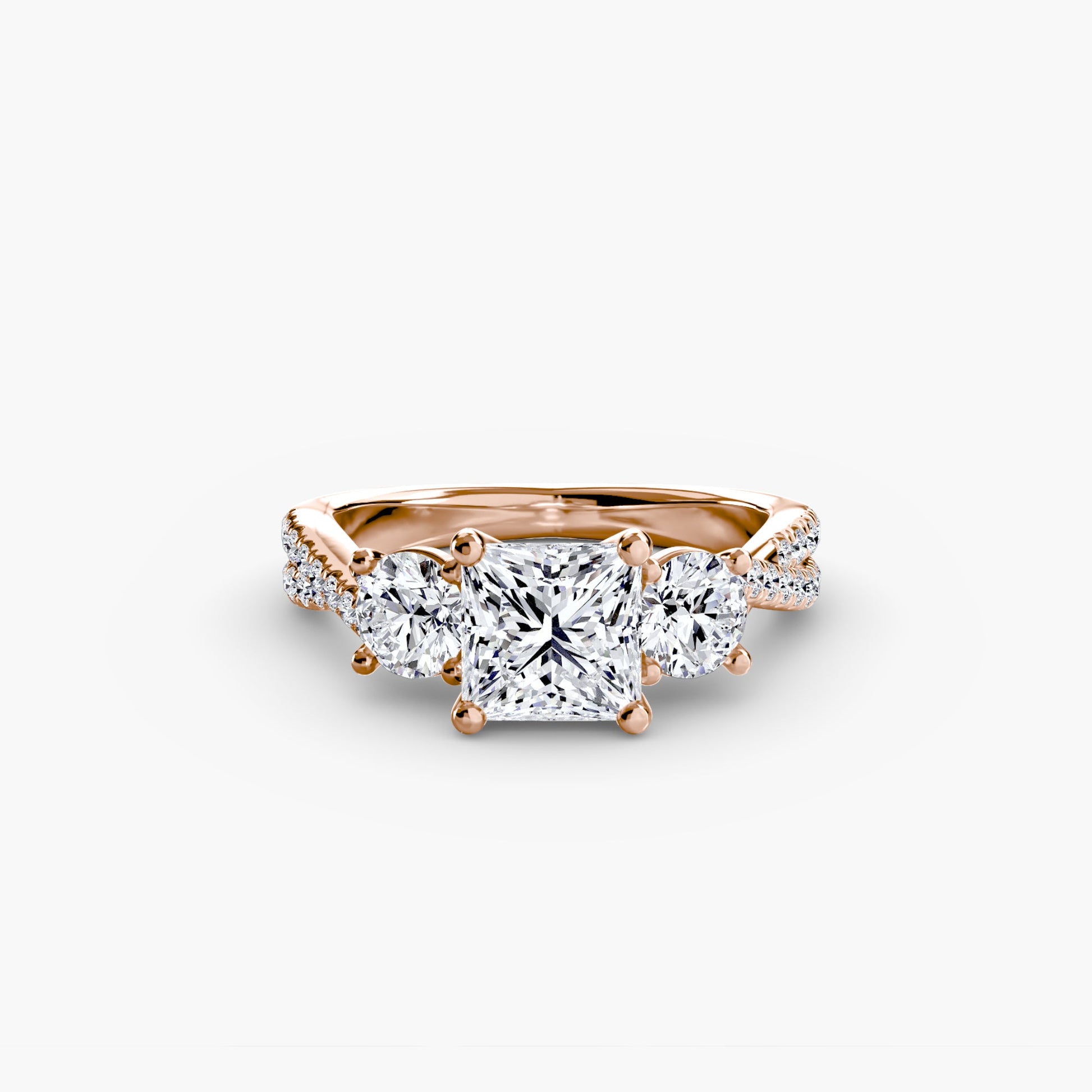 Three-Stone with Pavé Band 2 AG & CO Jewellery