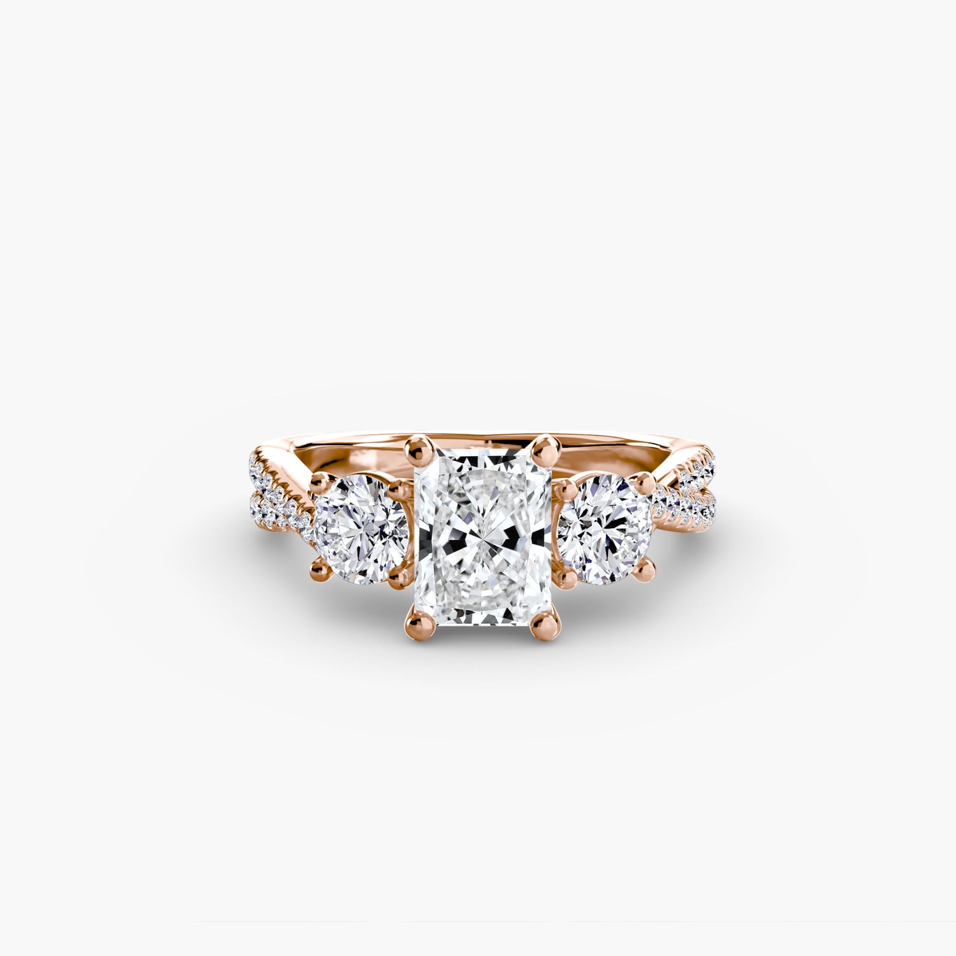 Three-Stone with Pavé Band 2 AG & CO Jewellery