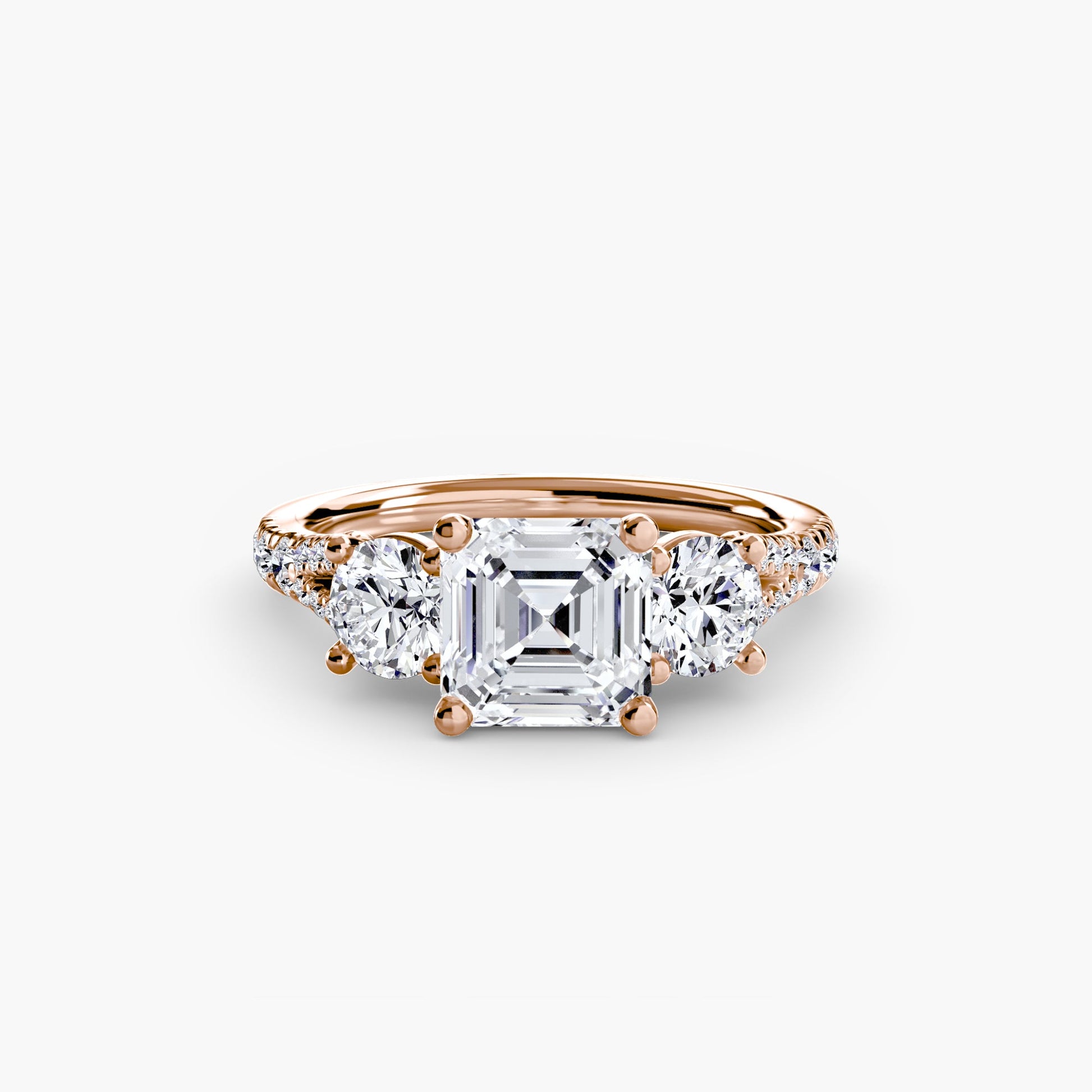 Three-Stone with Pavé Band 3 AG & CO Jewellery