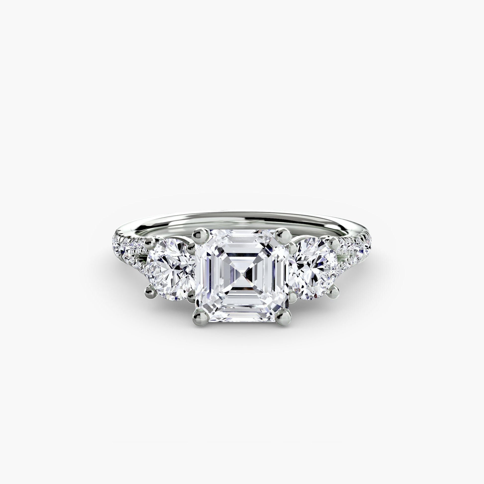 Three-Stone with Pavé Band 3 AG & CO Jewellery