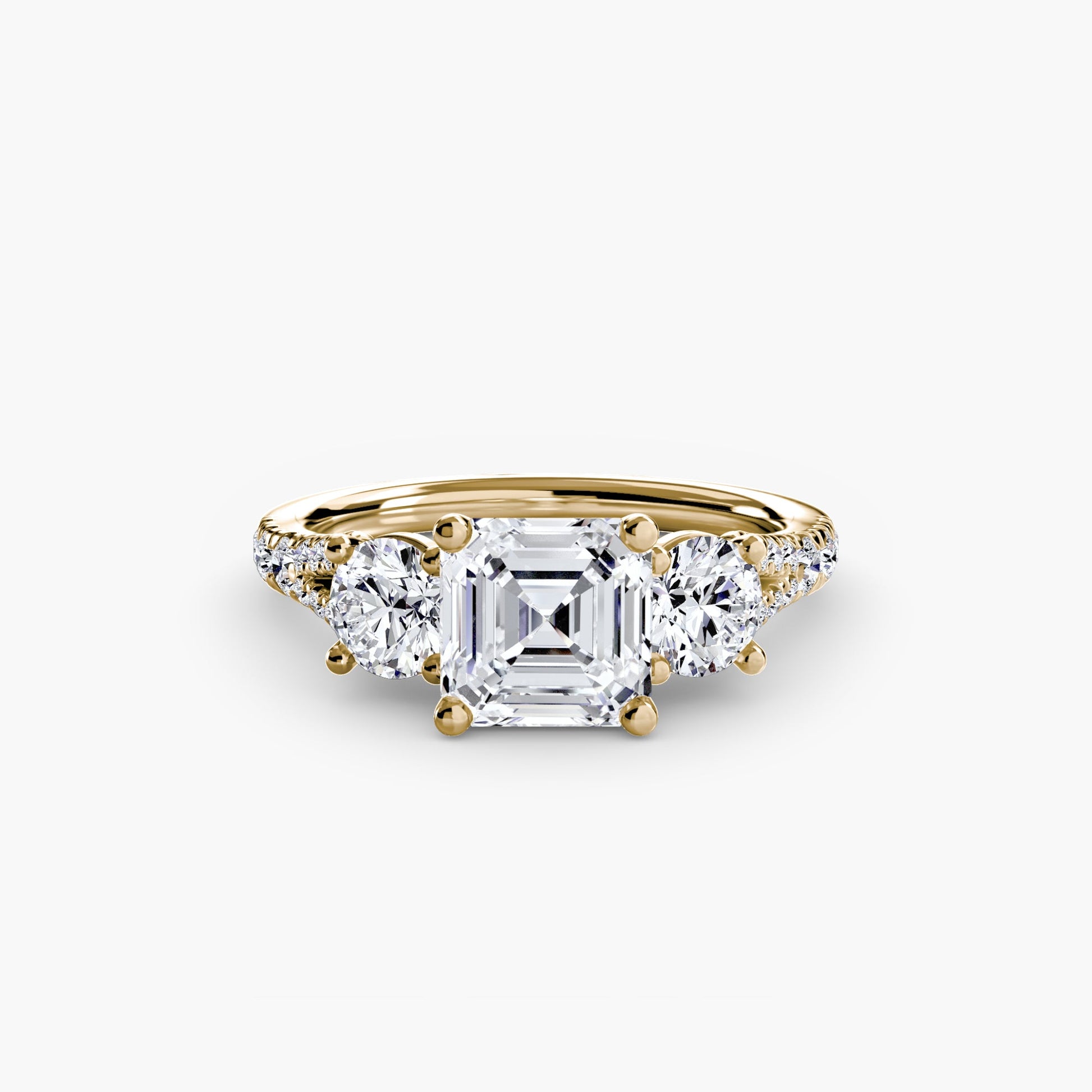 Three-Stone with Pavé Band 3 AG & CO Jewellery
