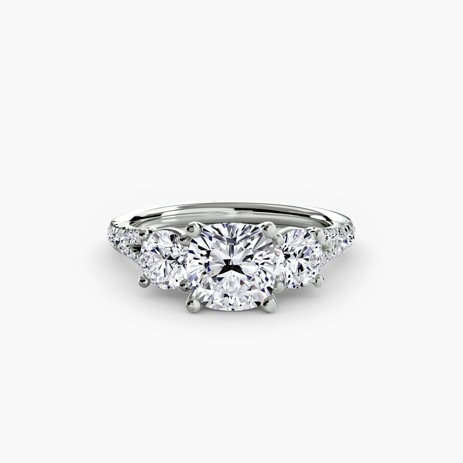 Three-Stone with Pavé Band 3 AG & CO Jewellery
