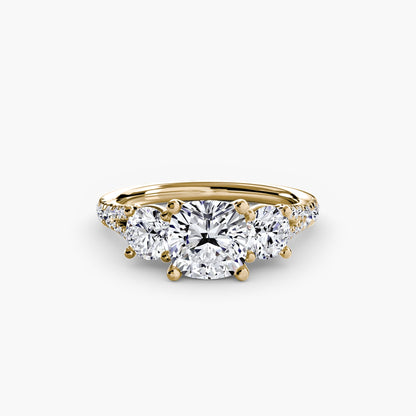 Three-Stone with Pavé Band 3 AG & CO Jewellery