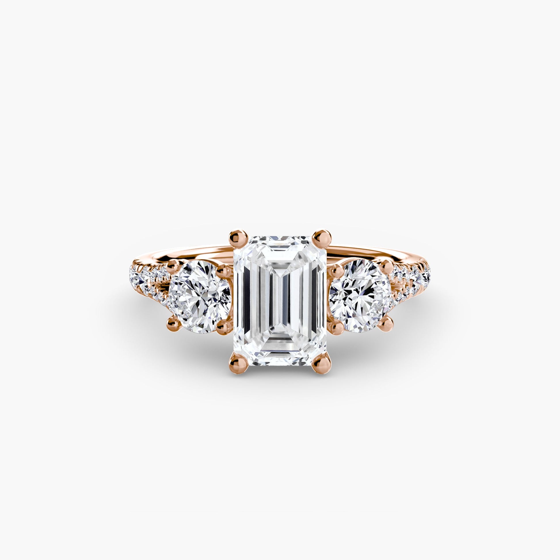 Three-Stone with Pavé Band 3 AG & CO Jewellery