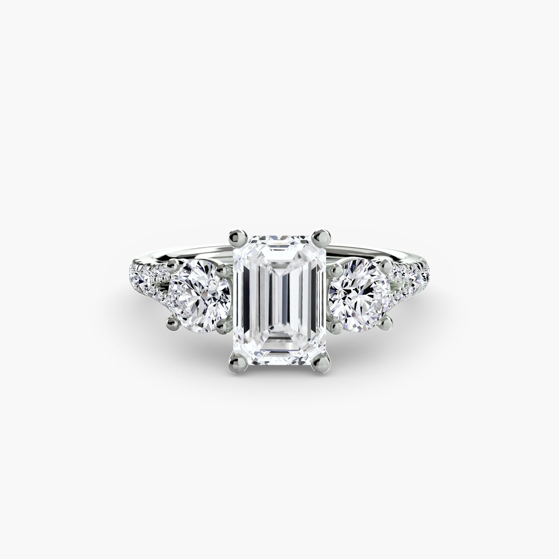 Three-Stone with Pavé Band 3 AG & CO Jewellery