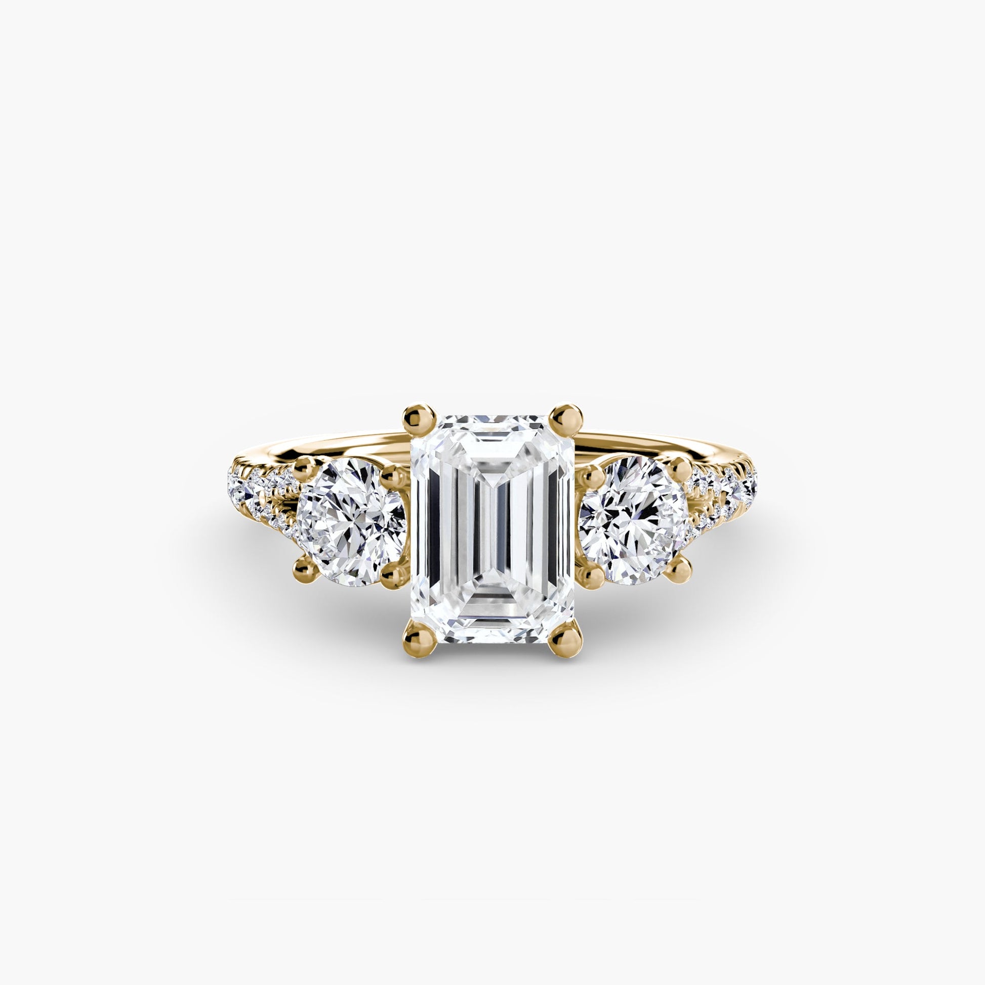 Three-Stone with Pavé Band 3 AG & CO Jewellery