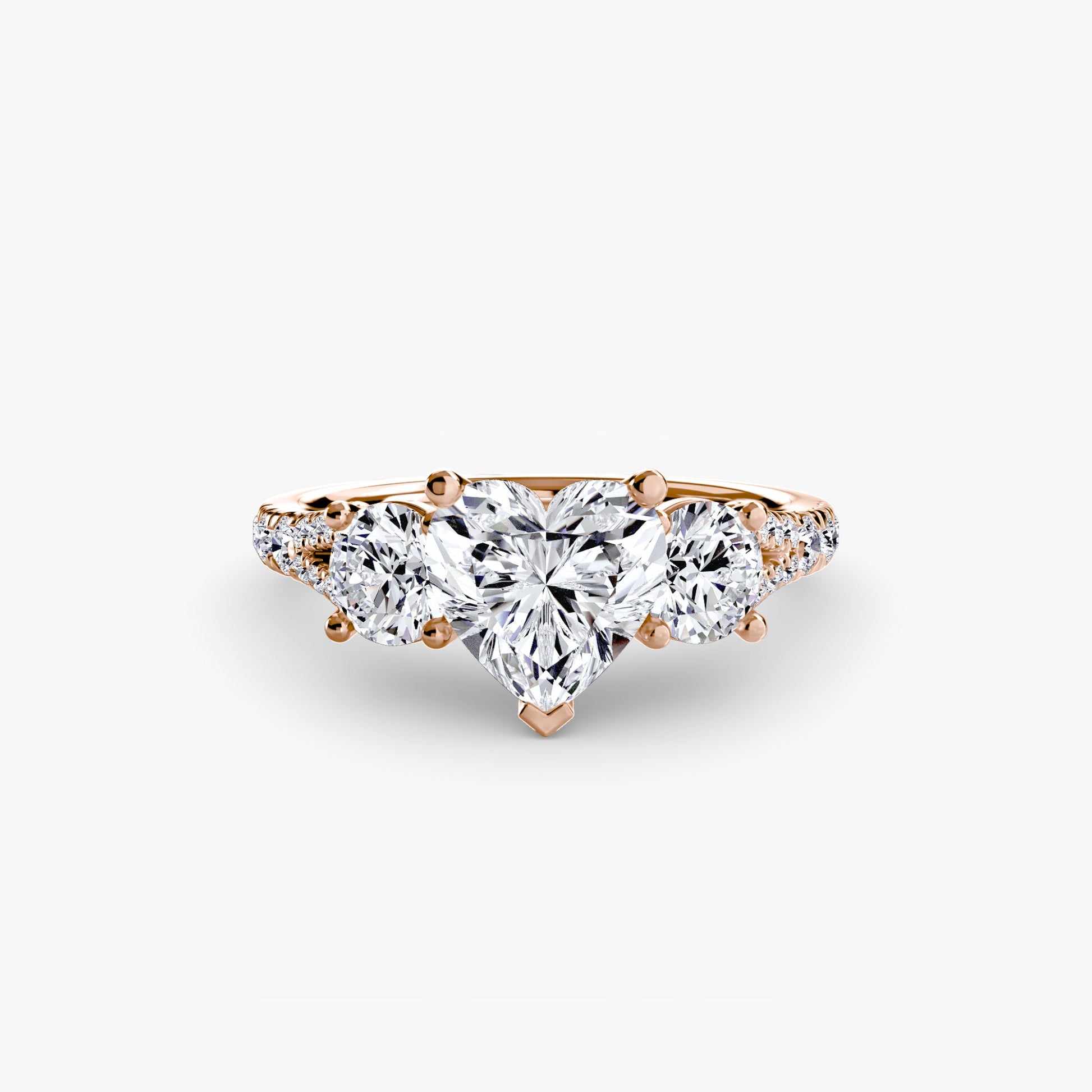 Three-Stone with Pavé Band 3 AG & CO Jewellery