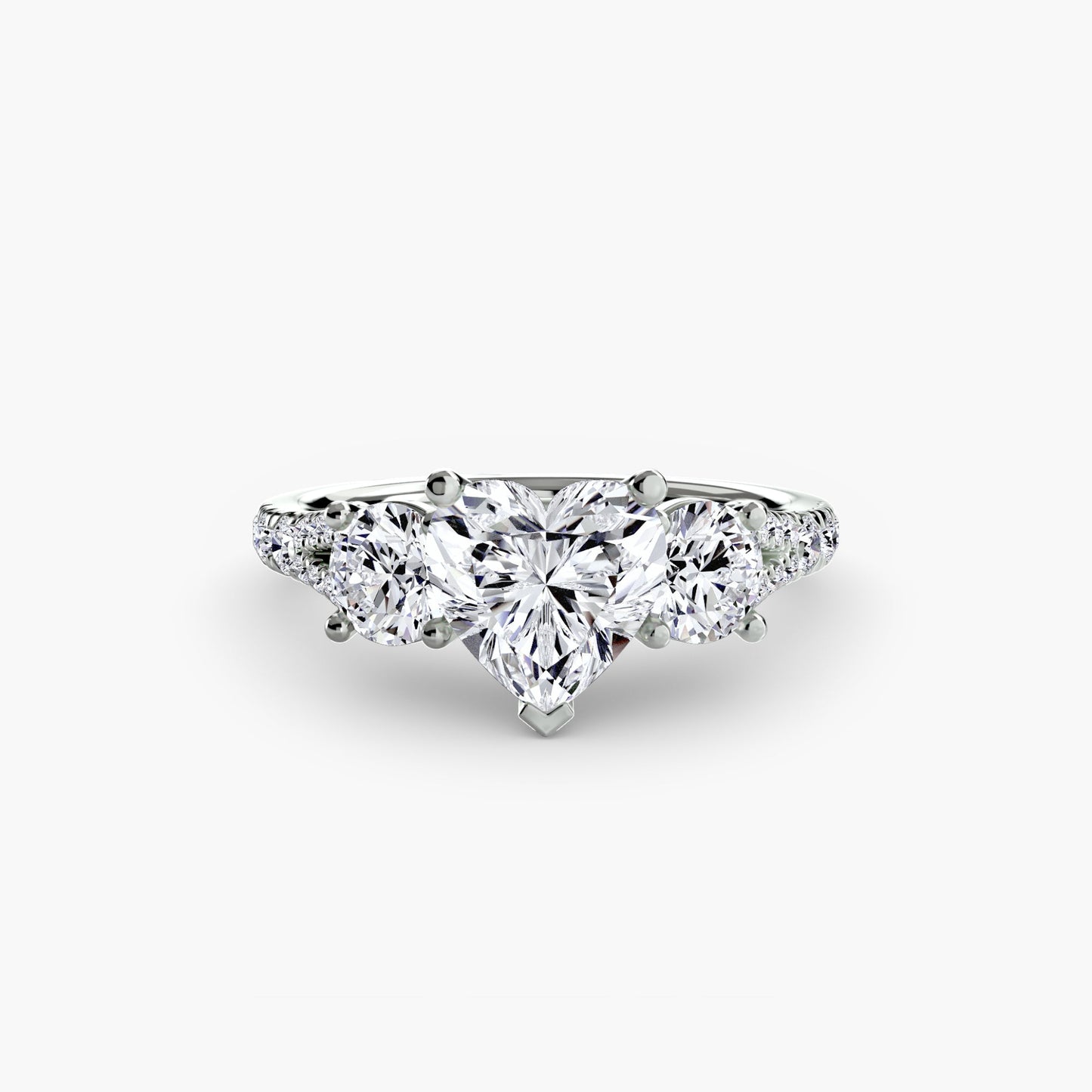three-stone with pavé band 3 ag & co jewellery