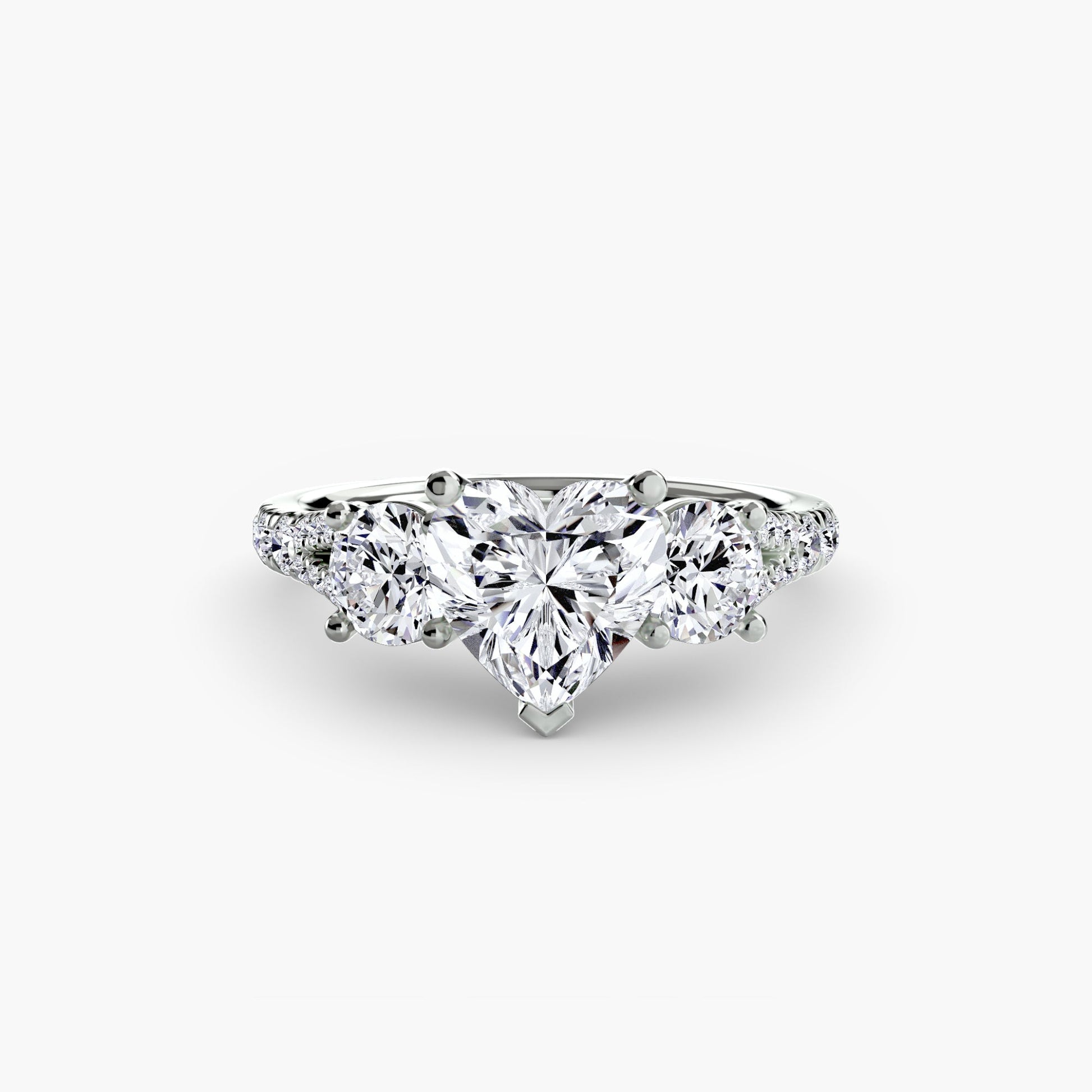 Three-Stone with Pavé Band 3 AG & CO Jewellery